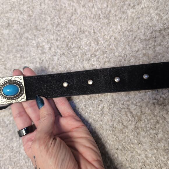Western Faux Suede Belt - Picture 8 of 8